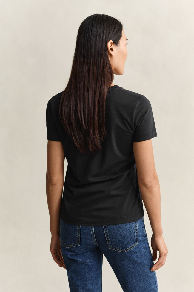 Shield T-shirt med V-hals