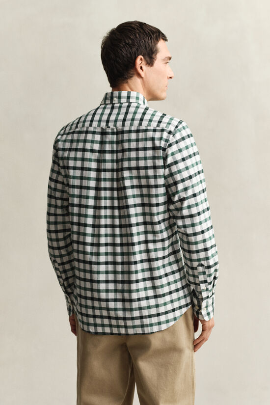 Regular fit ternet Oxford skjorte