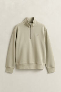 Shield sweatshirt med halv lynl&aring;s