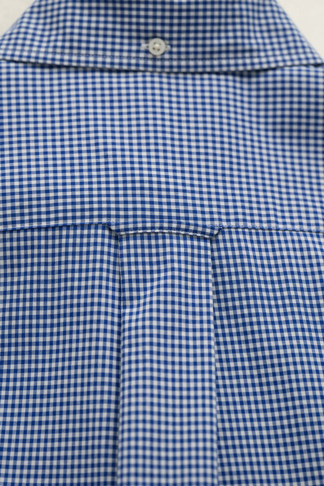 Gingham klassisk poplin-skjorte