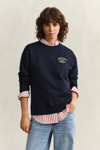 Sweatshirt med rebgrafik