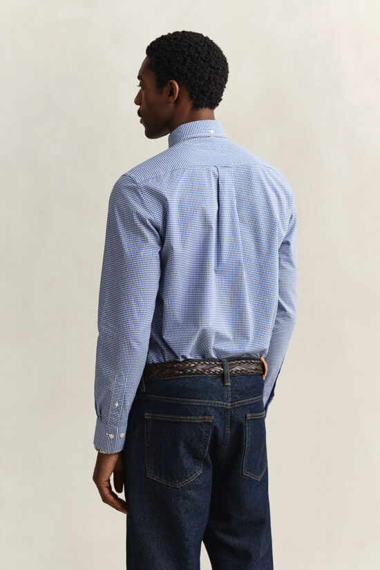 Gingham klassisk poplin-skjorte