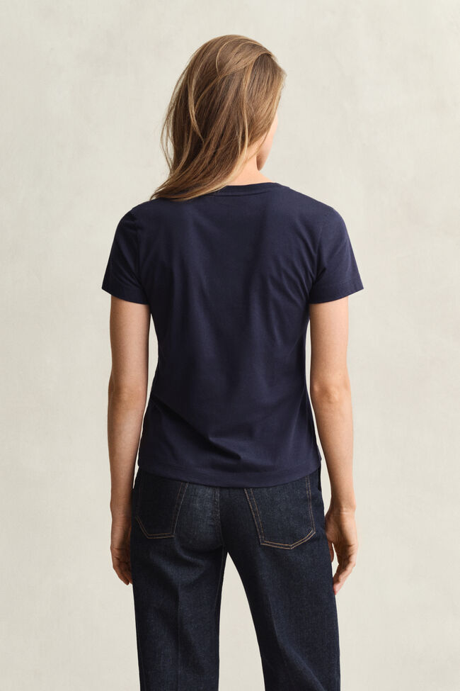 Shield T-shirt med V-hals