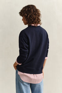 Sweatshirt med rebgrafik
