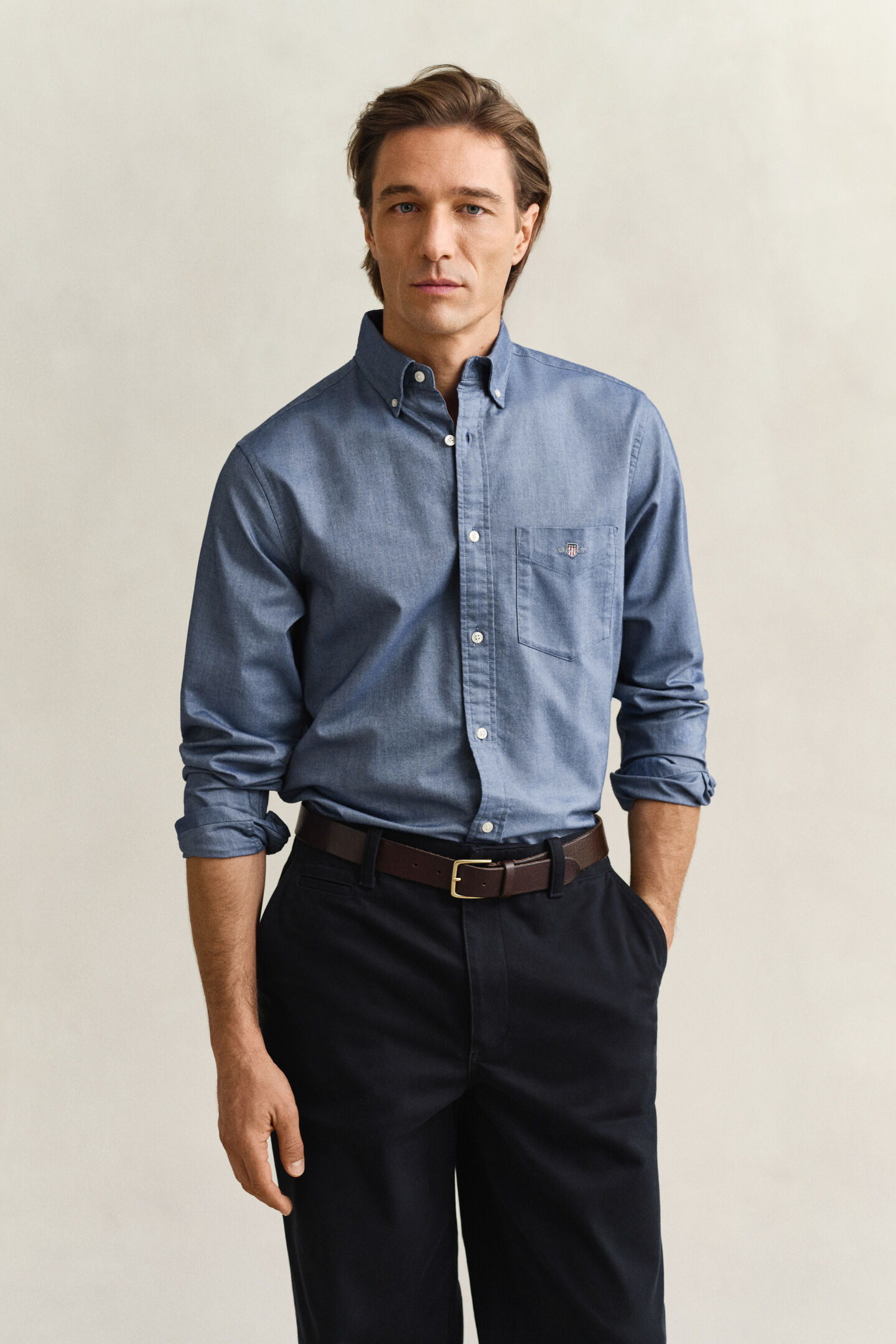 Regular fit klassisk Oxford-skjorte