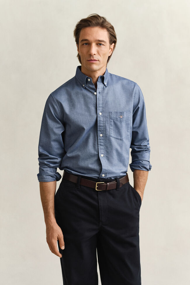 Regular fit klassisk Oxford-skjorte