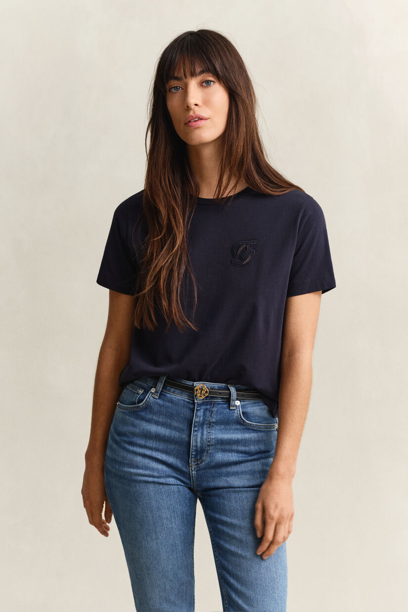 T-shirt med skrift