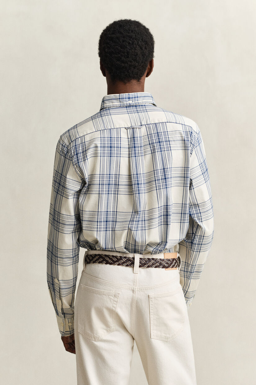 Regular fit Dreamy Oxford skjorte med tern