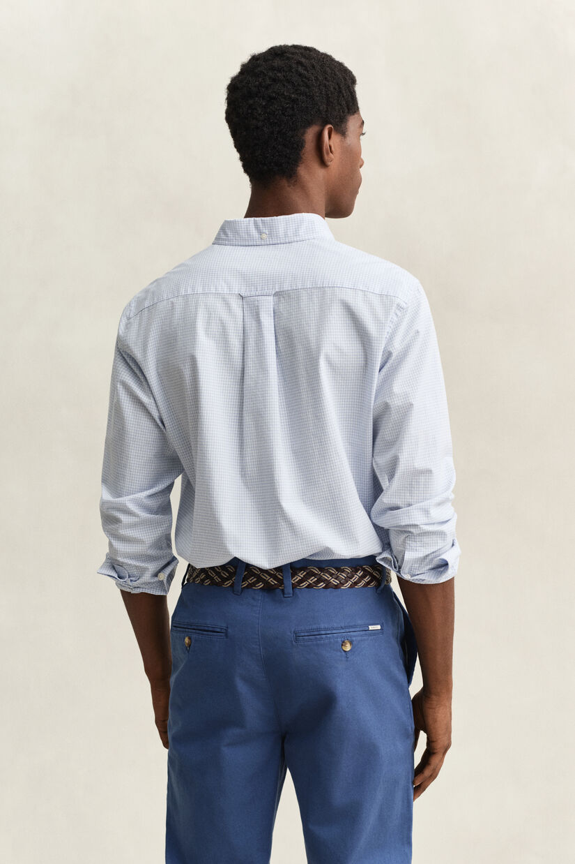 Gingham klassisk poplin-skjorte
