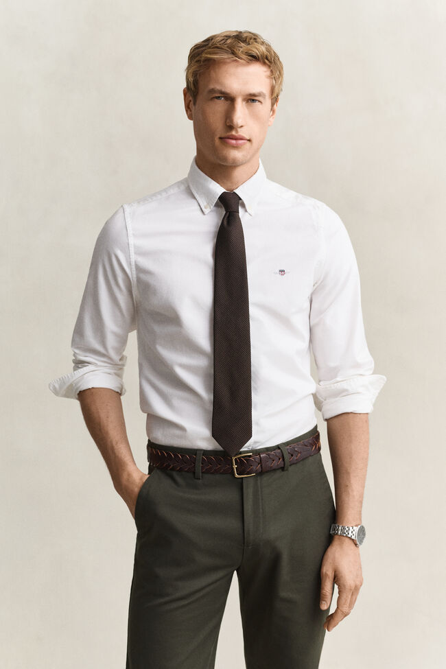 Slim fit klassisk Oxford-skjorte