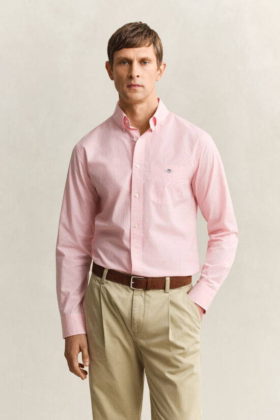 Gingham klassisk poplin-skjorte