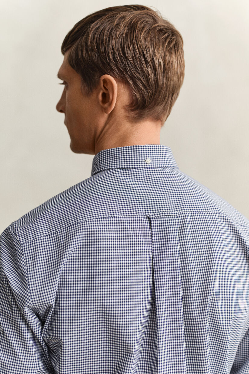 Gingham klassisk poplin-skjorte