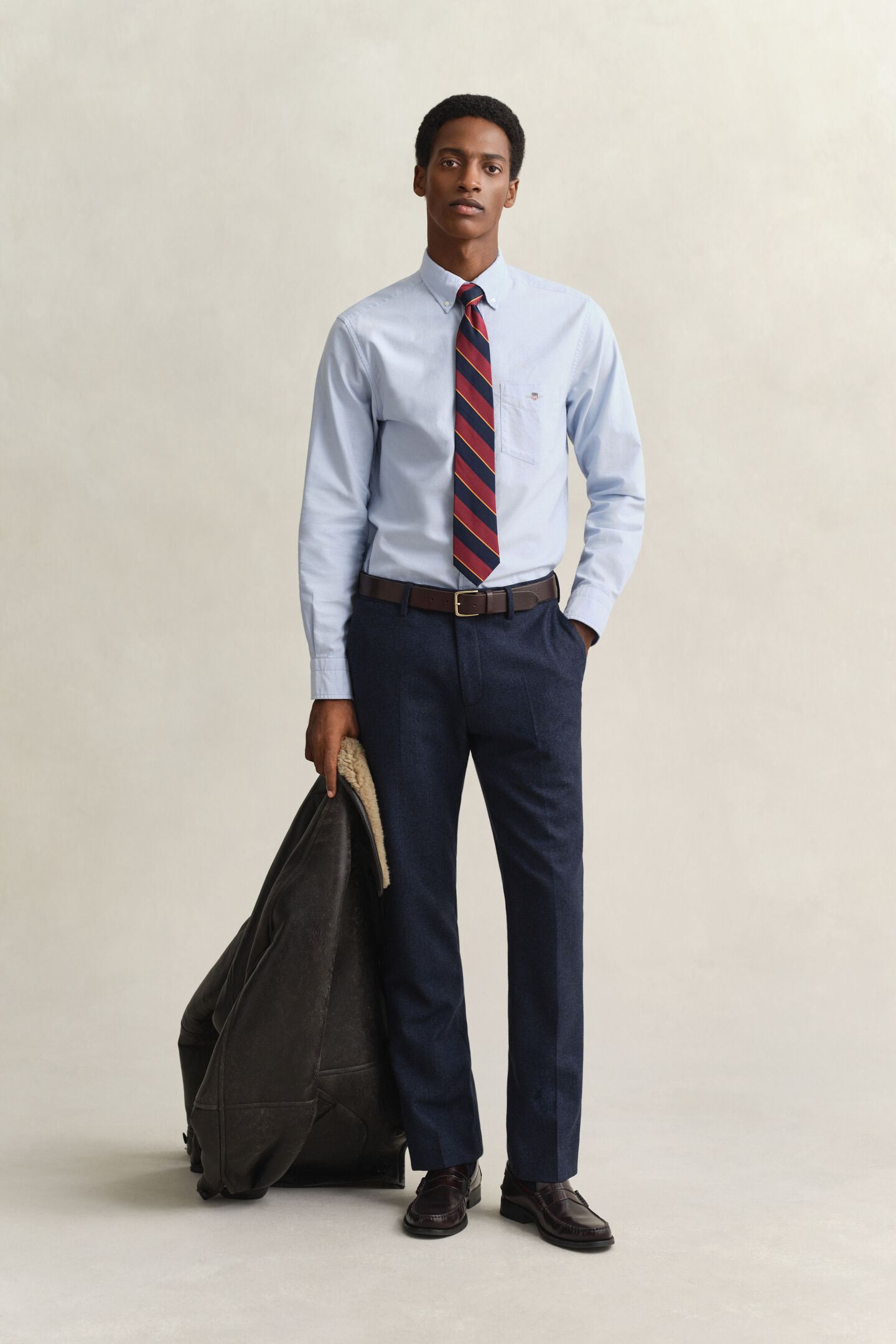 Regular fit klassisk Oxford-skjorte