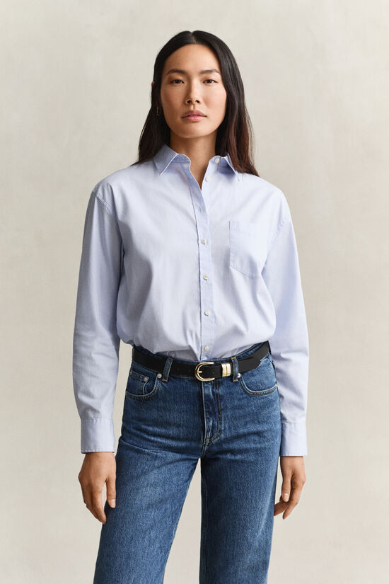 Relaxed Fit klassisk poplin-skjorte
