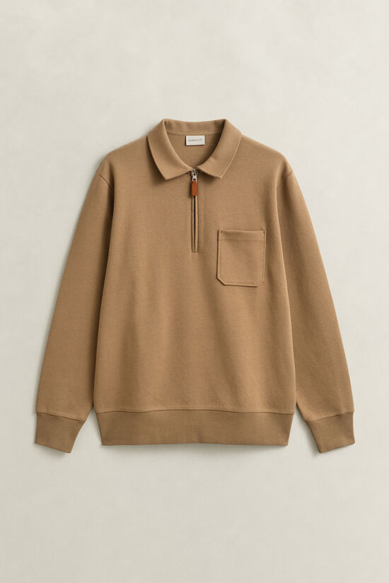 Ponte Di Roma sweatshirt med halv lynl&aring;s