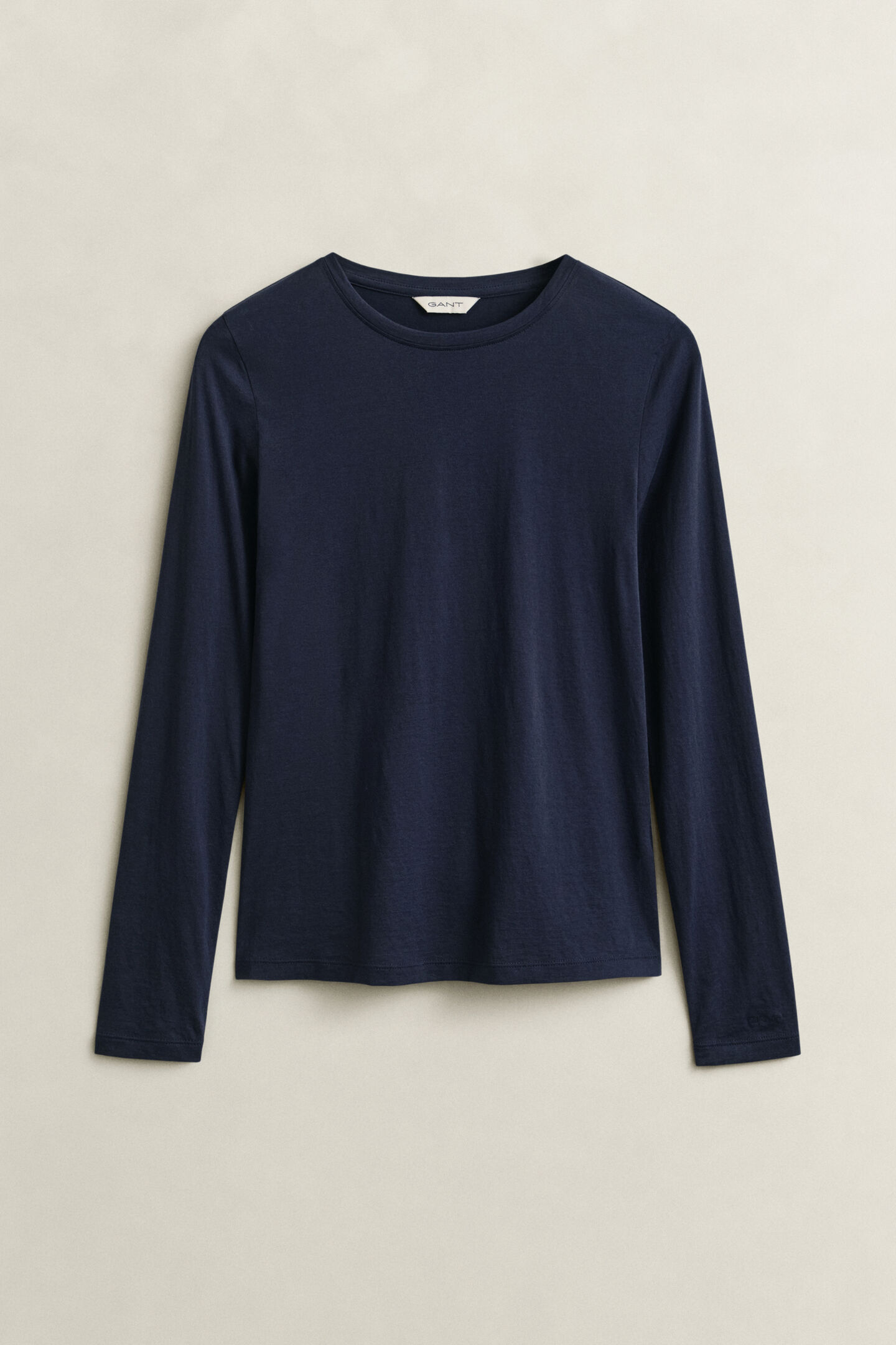 Let T-shirt af bomuld med lange &aelig;rmer