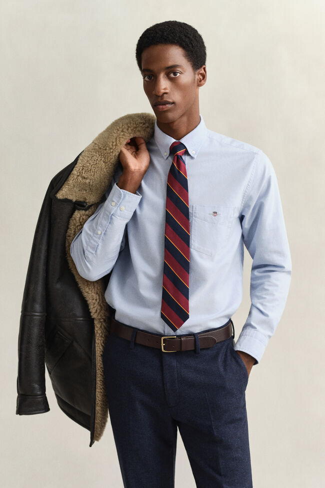 Regular fit klassisk Oxford-skjorte