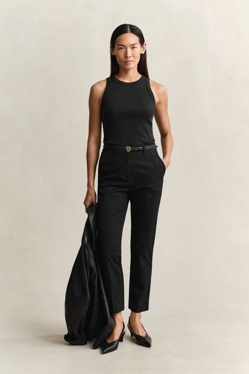 Ribstrikket tank-top