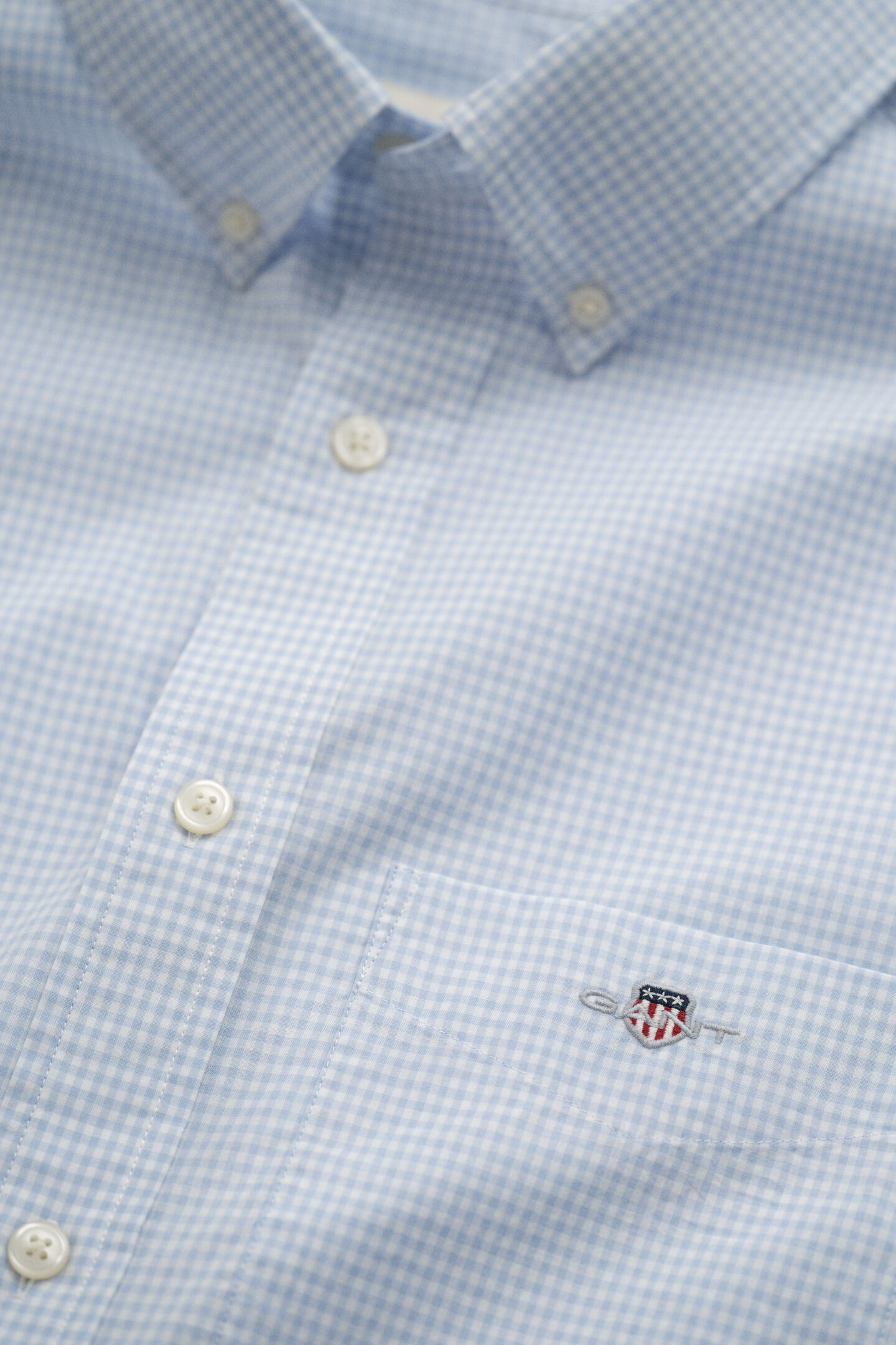 Gingham klassisk poplin-skjorte