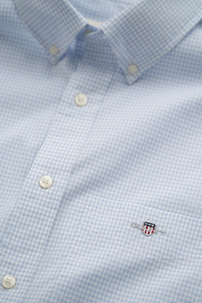Gingham klassisk poplin-skjorte