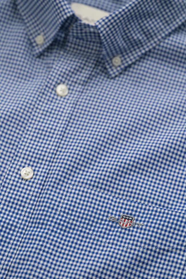 Gingham klassisk poplin-skjorte