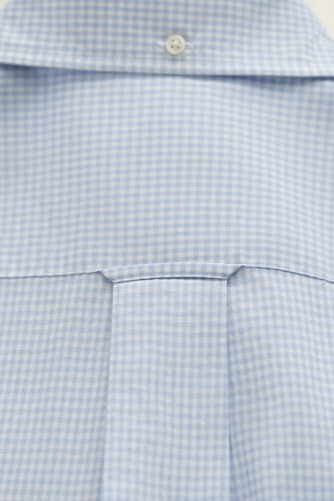 Gingham klassisk poplin-skjorte