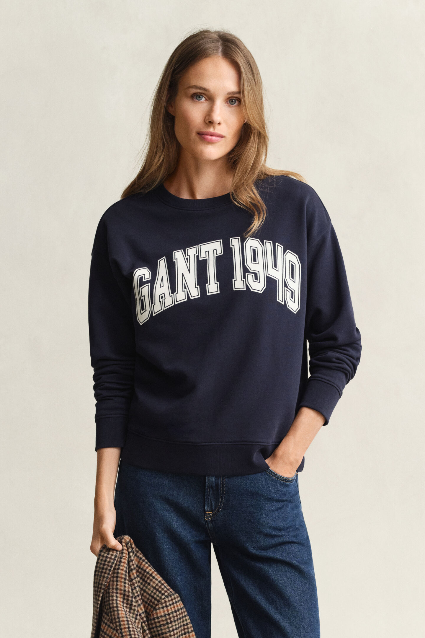Graphic sweatshirt med crewneck