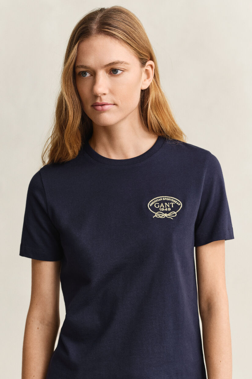 T-shirt med rebgrafik