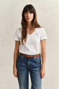 Shield T-shirt med V-hals