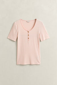 Ribstrikket Henley top