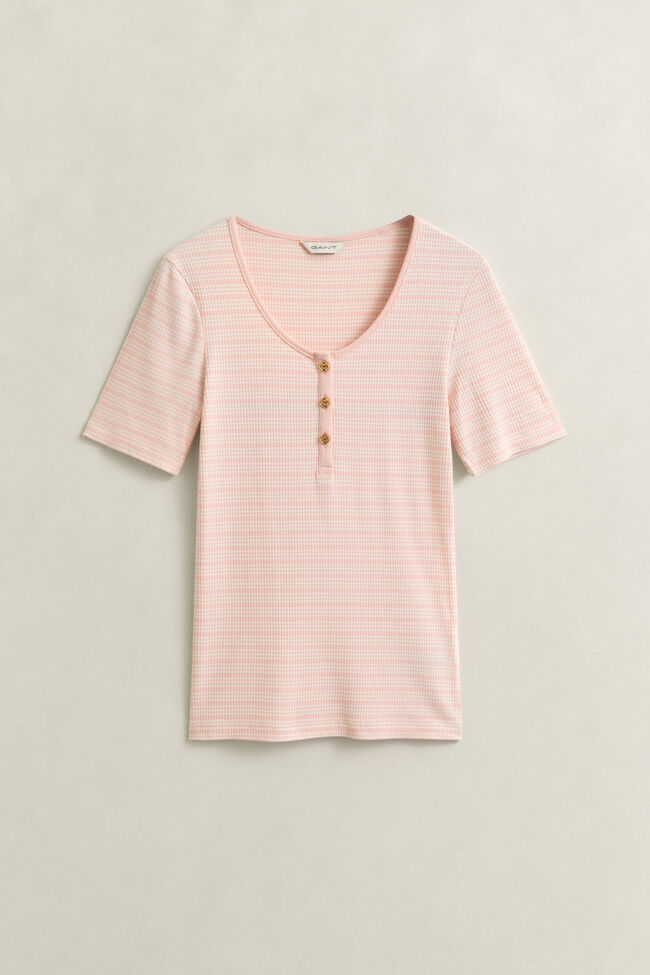 Ribstrikket Henley top