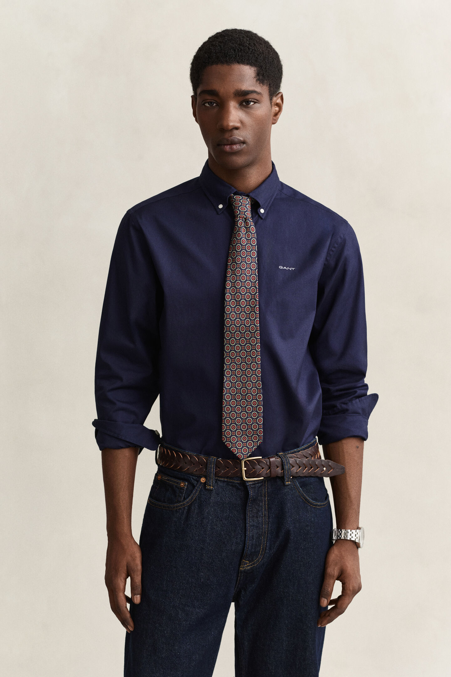 Regular fit pinpoint Oxford-skjorte