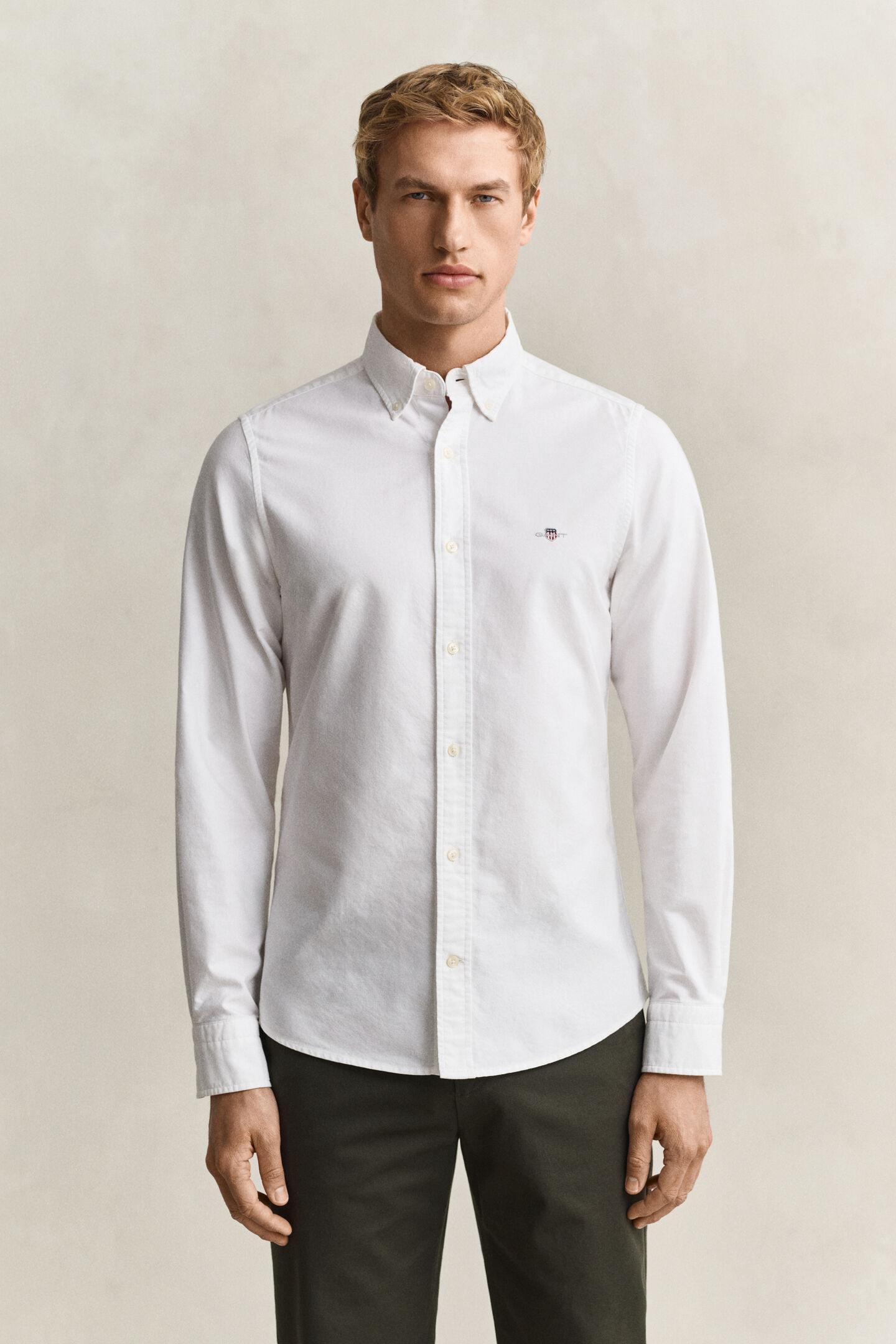 Slim fit klassisk Oxford-skjorte