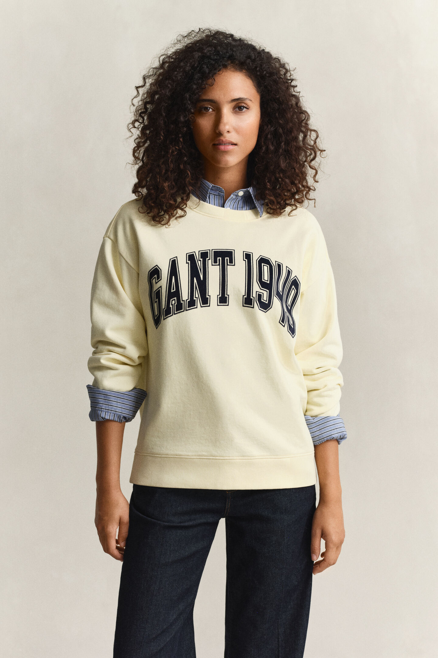 Graphic sweatshirt med crewneck
