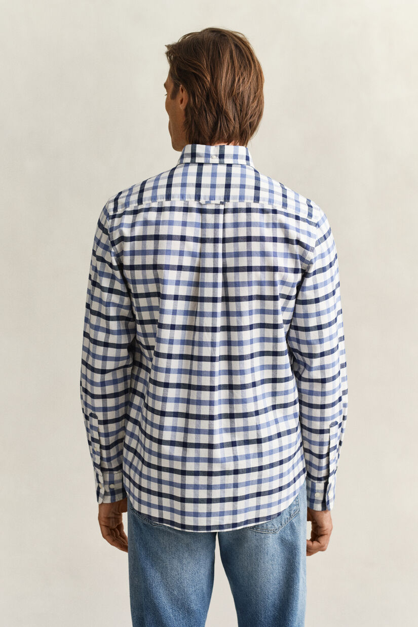 Regular fit ternet Oxford skjorte