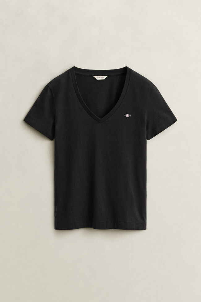 Shield T-shirt med V-hals
