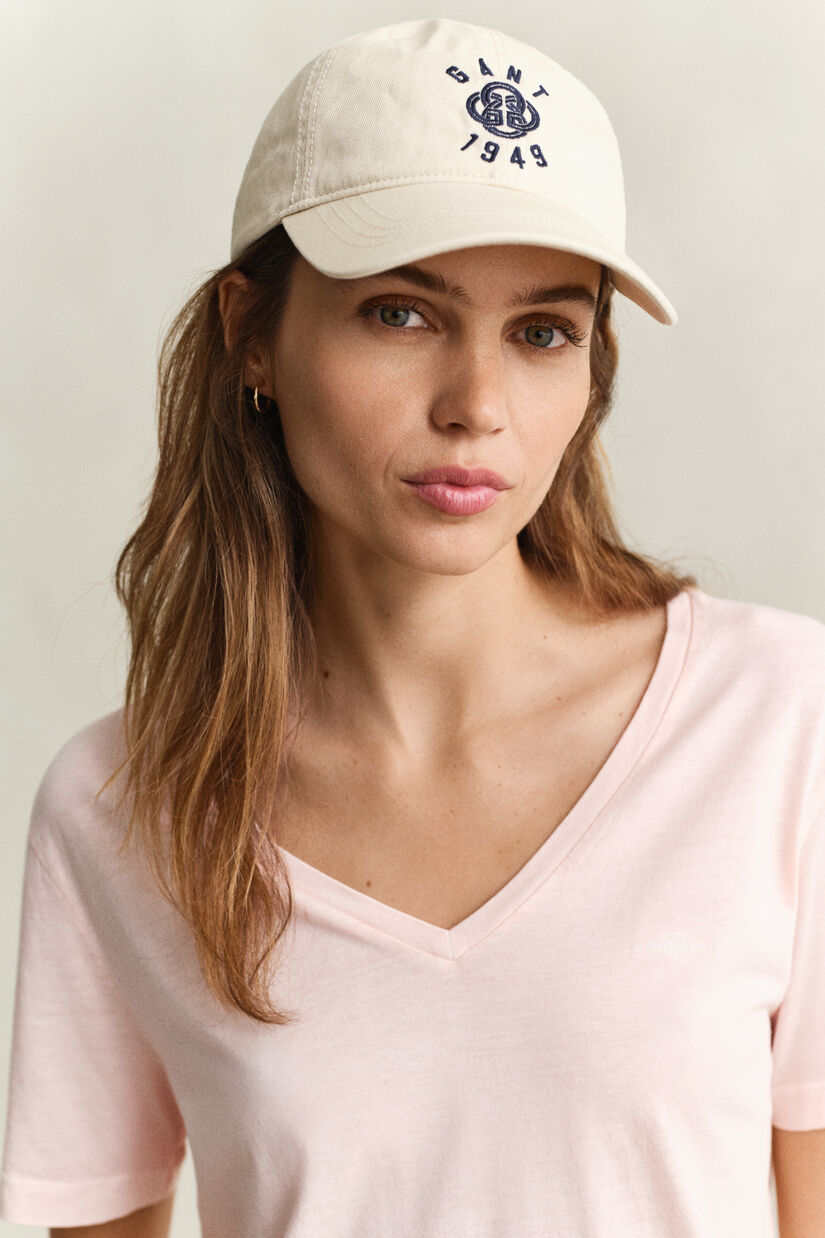 Vasket Shield T-shirt med V-hals