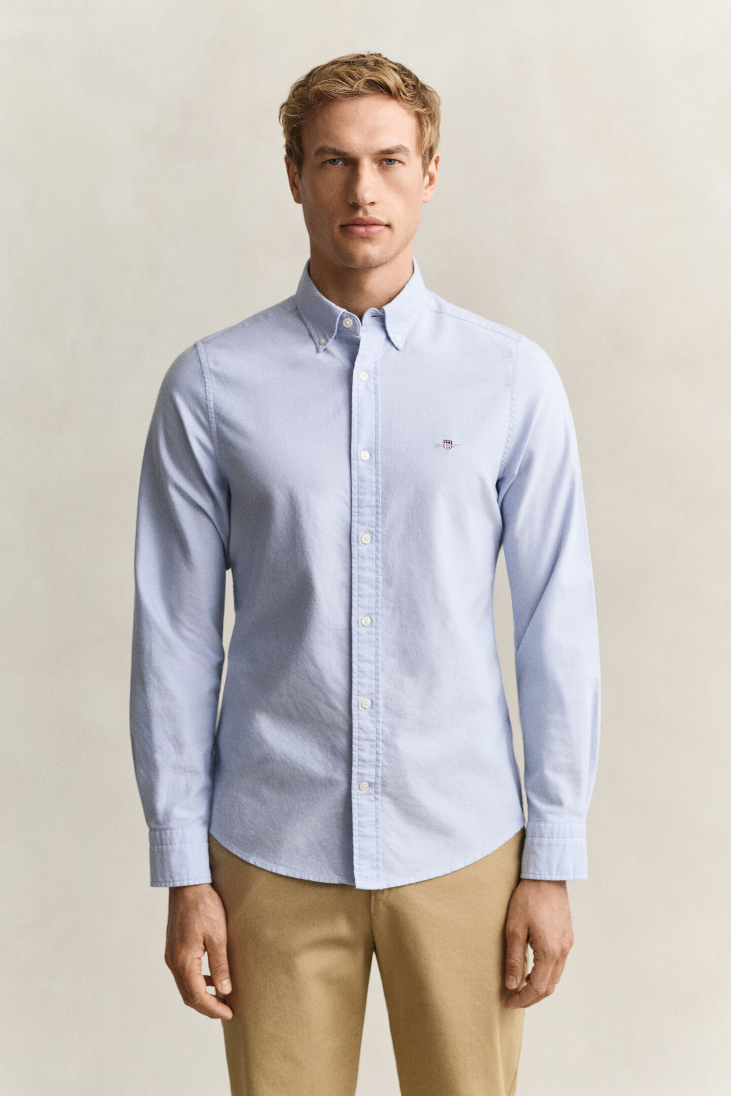 Slim fit klassisk Oxford-skjorte