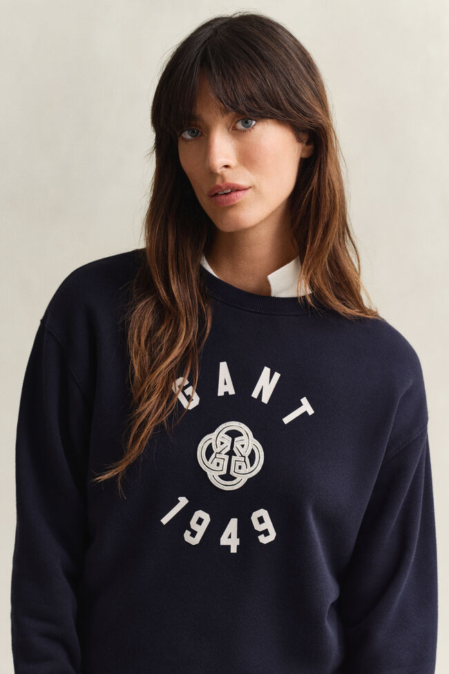 Graphic sweatshirt med crewneck
