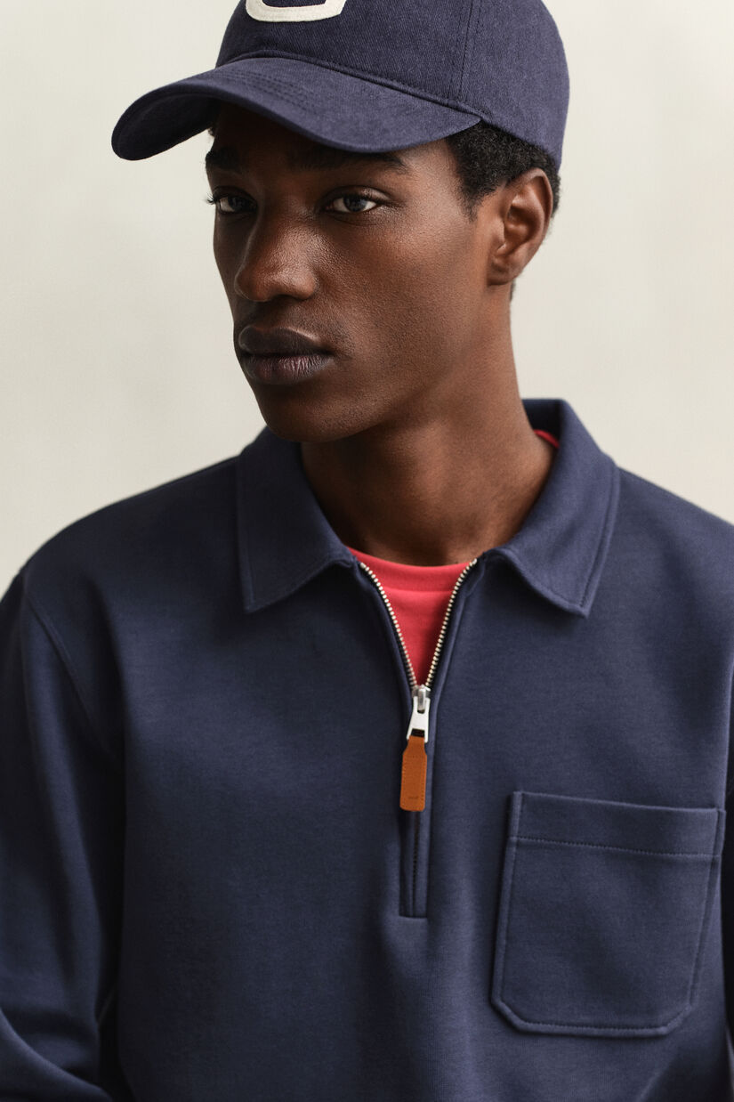 Ponte Di Roma sweatshirt med halv lynl&aring;s