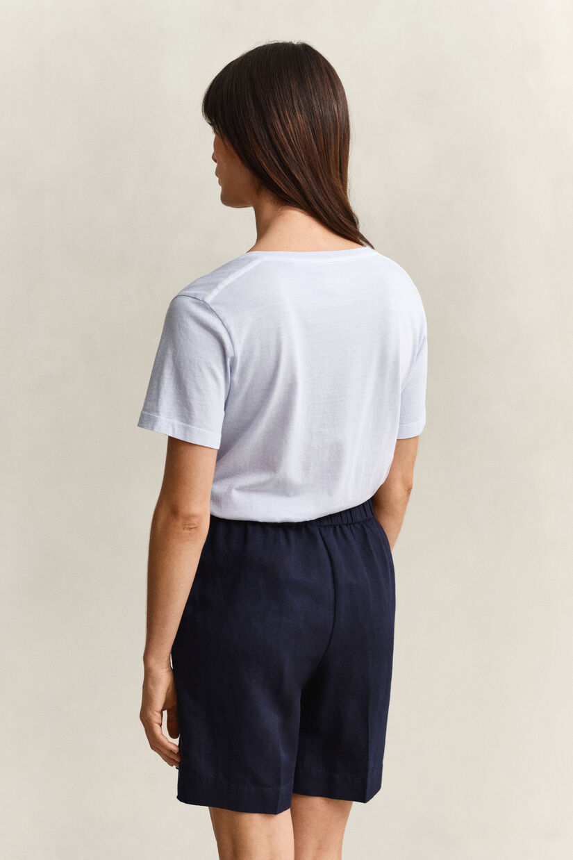 Vasket Shield T-shirt med V-hals