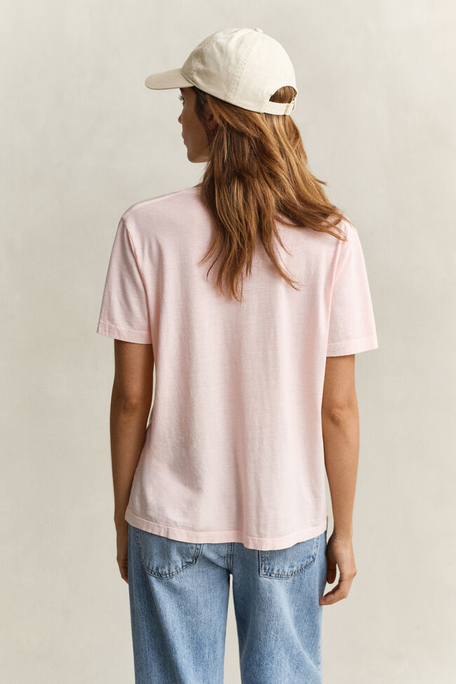 Vasket Shield T-shirt med V-hals