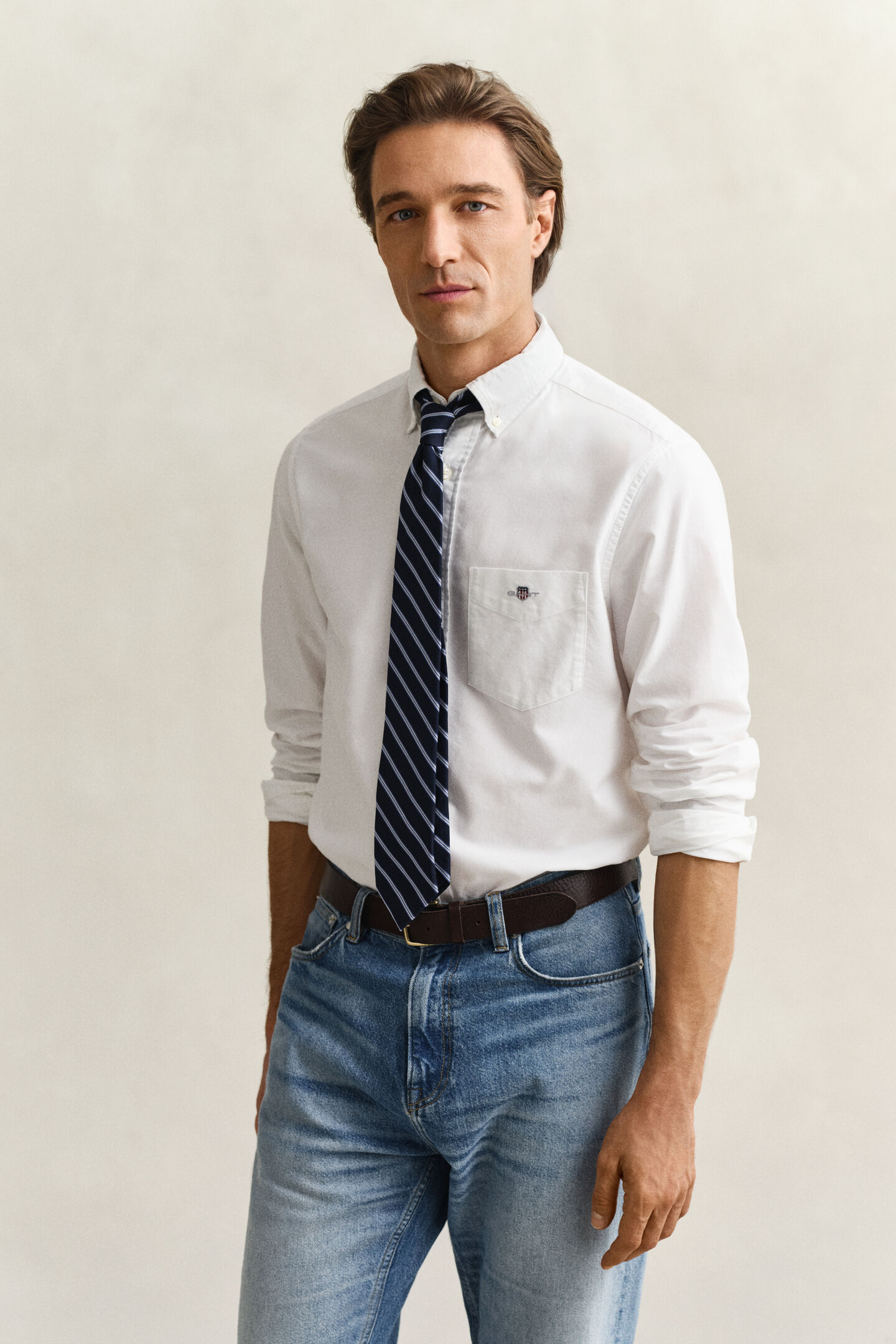 Regular fit klassisk Oxford-skjorte