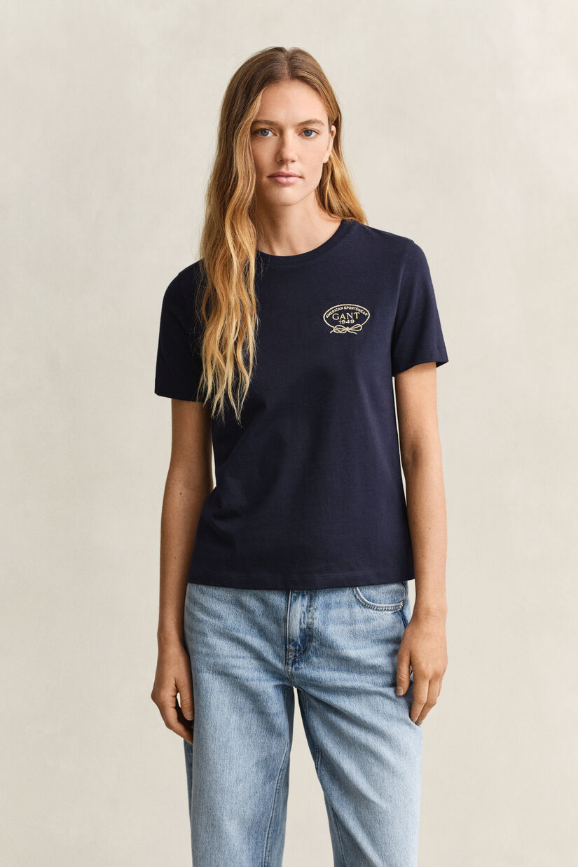 T-shirt med rebgrafik